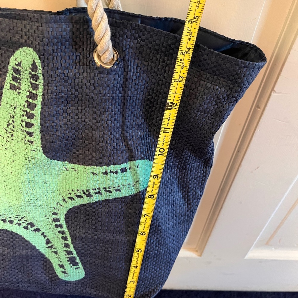 Navy Starfish Tote Bag - Picture 3 of 5